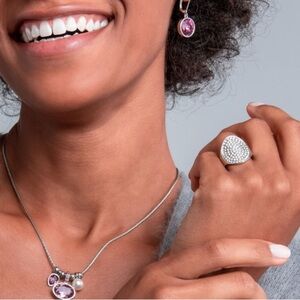 Touchstone Crystal Bling Ring size 7